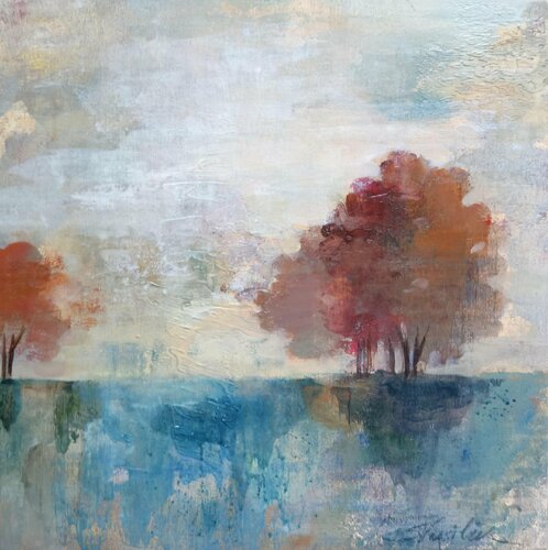 Landscape Monotype von Silvia Vassileva, Malerei kaufen auf Singulart