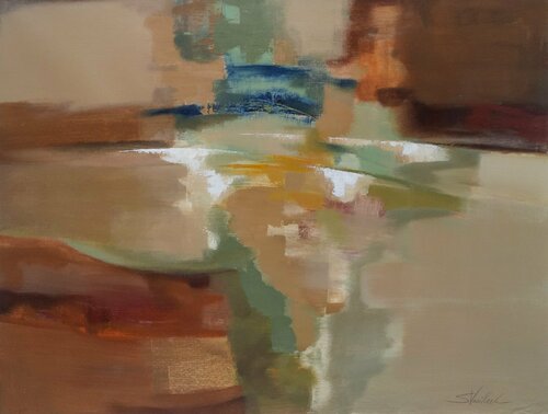 High Mountain Waterfall van Silvia Vassileva, Schilderij te koop op Singulart