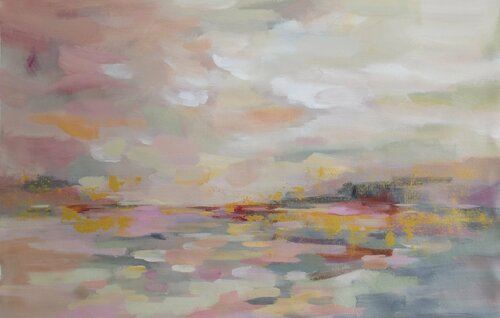 Pink Waves van Silvia Vassileva, Schilderij te koop op Singulart