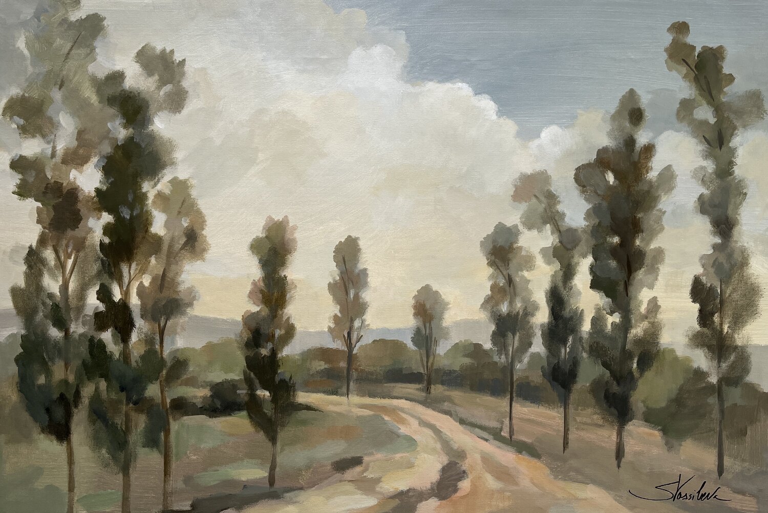 Poplars by the Road Silvia Vassileva