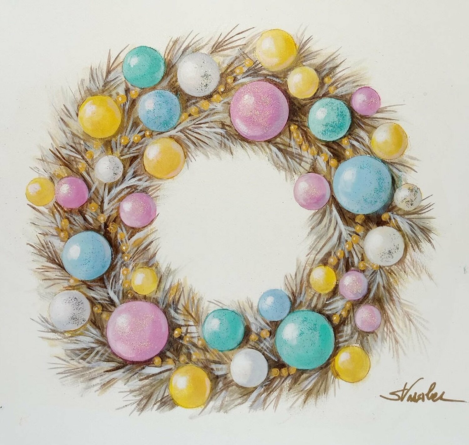 Christmas Glamour Wreath Silvia Vassileva