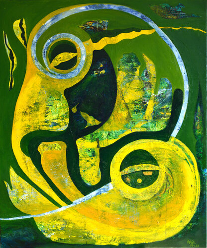 Thirty Birds Simorgh #VI van Mehdi Oveisi, Schilderij te koop op Singulart