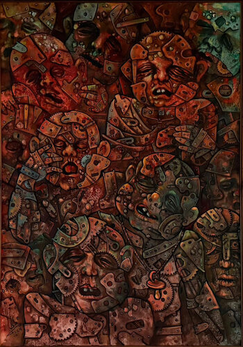 The kids of future by Mohsen Keiany, Painting for Sale on Singulart