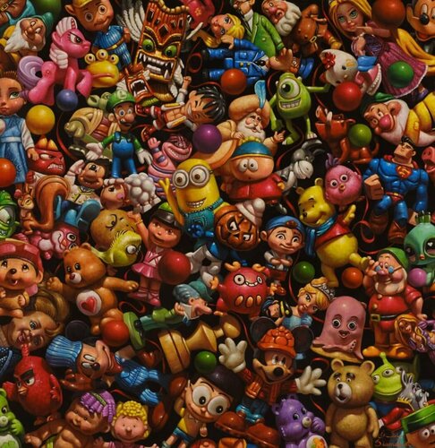 Dolls #104 by Siamak Azmi, Painting for Sale on Singulart