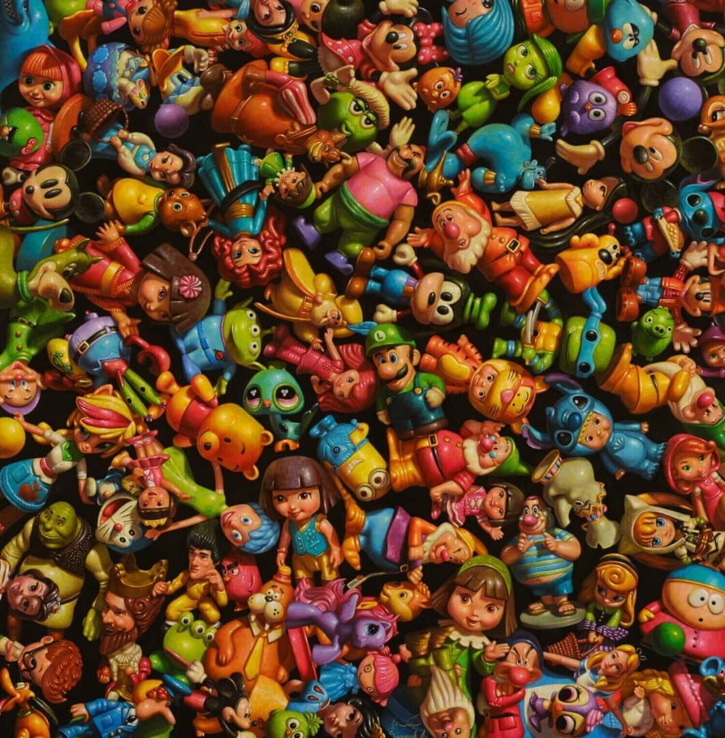 Dolls #105 Siamak Azmi Original painting for sale