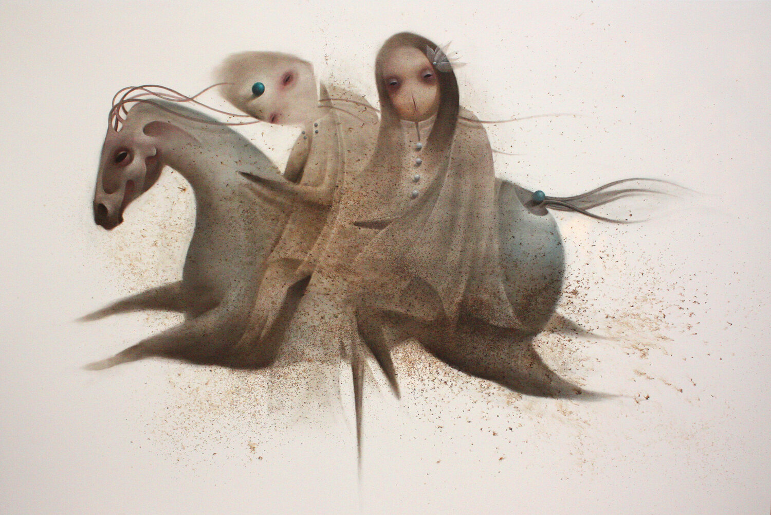 Amino Acids 21 - Riders Vahid Chamani Dipinto originale in vendita