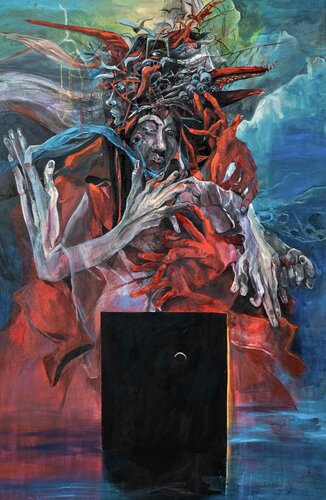 Little lie van Sandra Koretskaya, Schilderij te koop op Singulart