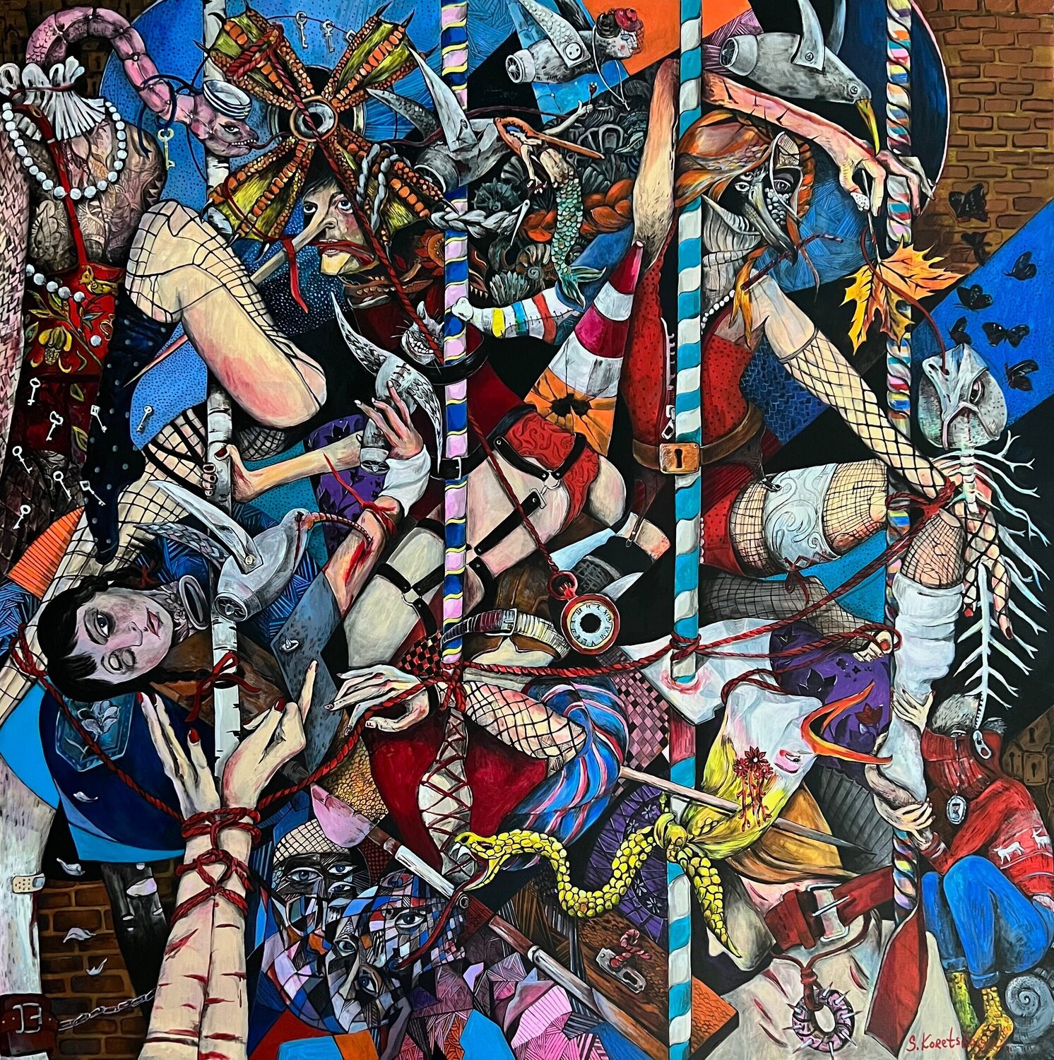 Circle of life Sandra Koretskaya Dipinto originale in vendita