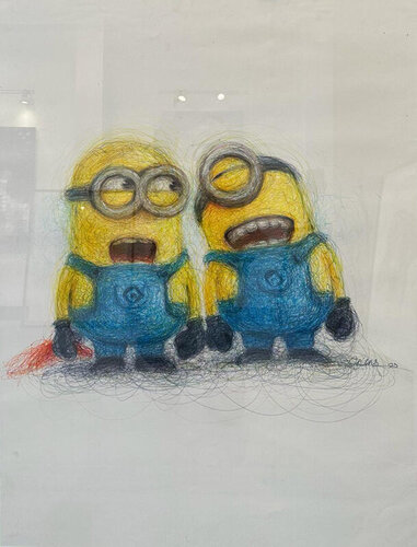 Minions par Tony Jagas, Œuvre sur papier en vente sur Singulart