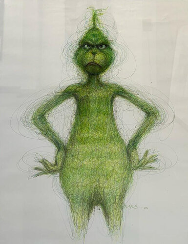 The Grinch par Tony Jagas, Œuvre sur papier en vente sur Singulart