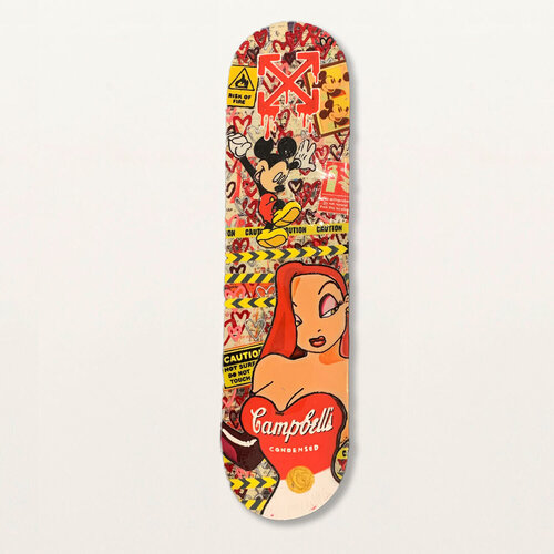 Jessica Campbells - Skateboard di Haim Zanzouri, Altri media in vendita su Singulart