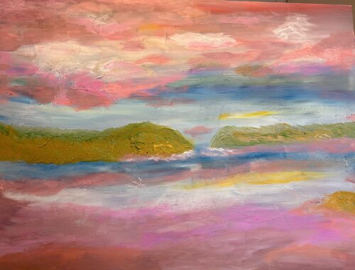 Küstenliebe Schottland van Steven Elijah Neuhaus, Schilderij te koop op Singulart