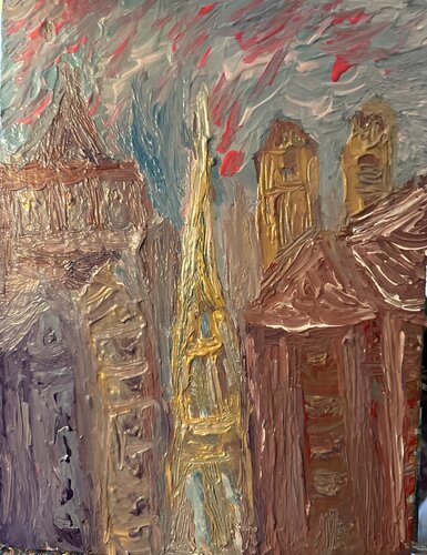 In den Gassen von Paris by Steven Elijah Neuhaus, 회화 for Sale on Singulart