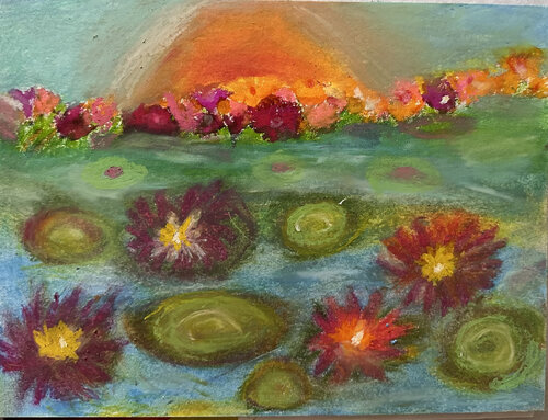 Seerosen Träume von Steven Elijah Neuhaus, Malerei kaufen auf Singulart