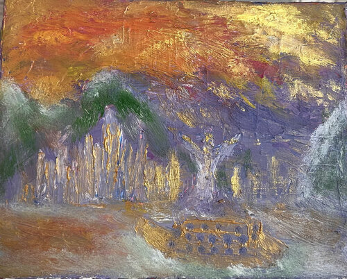 Rio de Janeiro im glanze der Abendsonne von Steven Elijah Neuhaus, Malerei kaufen auf Singulart