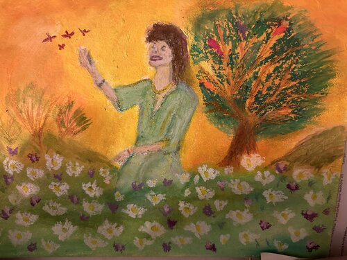 Die Starke Klara mit der starken Aura der Natur von Steven Elijah Neuhaus, Malerei kaufen auf Singulart