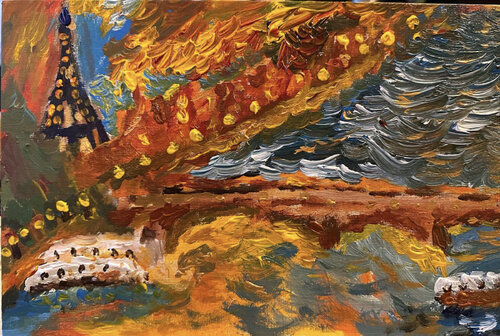 Paris im Sturm der Abendsonne Steven Elijah Neuhaus