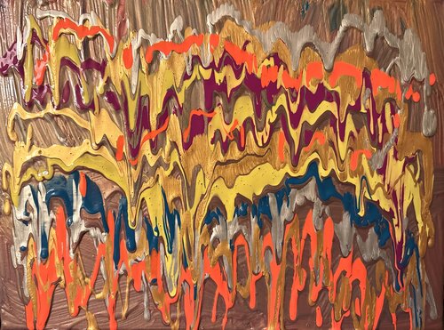 Farbenwellen im Goldrausch Steven Elijah Neuhaus