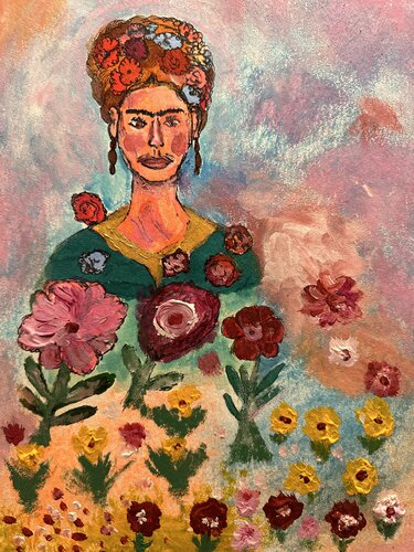In der Welt von Frida Kahlo di Steven Elijah Neuhaus, Pittura in vendita su Singulart