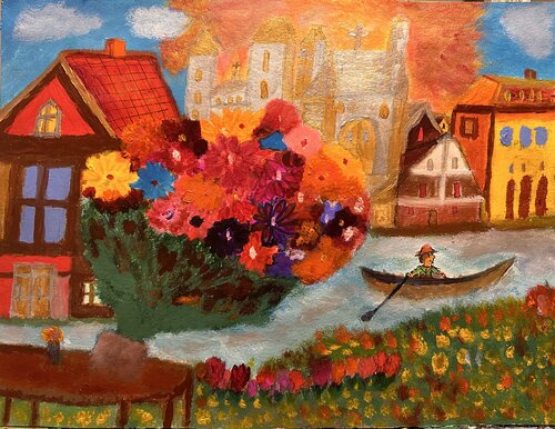 Colmar France 1908 van Steven Elijah Neuhaus, Schilderij te koop op Singulart