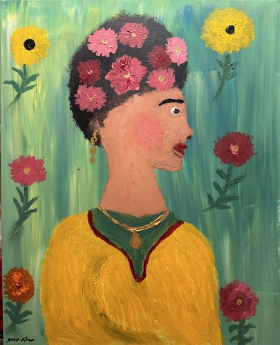 Frida Kahlo Universum di Steven Elijah Neuhaus, Pittura in vendita su Singulart