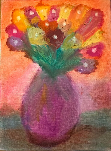 Blumen für Joahnna di Steven Elijah Neuhaus, Pittura in vendita su Singulart