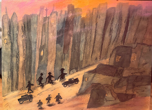 Der Marsch der Gesellschaft par Steven Elijah Neuhaus, Peinture en vente sur Singulart