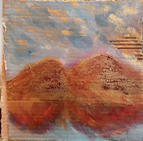 Berge im Glanz des Sees by Steven Elijah Neuhaus, Painting for Sale on Singulart