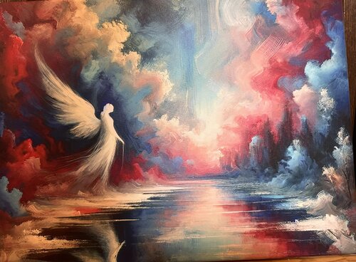 Engel des Wassers von Steven Elijah Neuhaus, Malerei kaufen auf Singulart