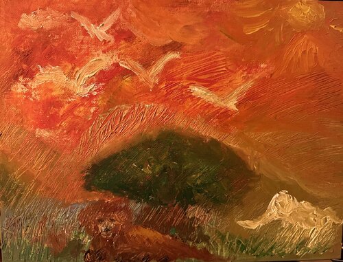 Abstrakte Steppe van Steven Elijah Neuhaus, Schilderij te koop op Singulart