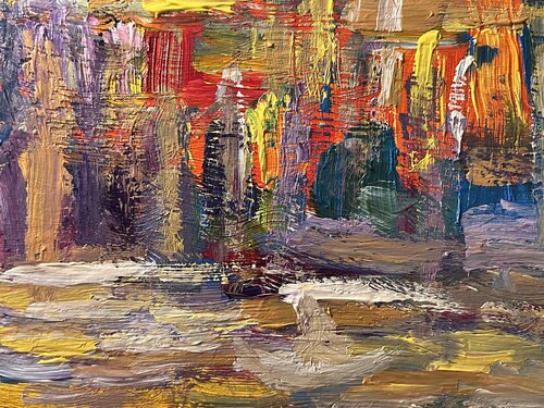 Stadt des abstrakten van Steven Elijah Neuhaus, Schilderij te koop op Singulart