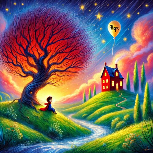 Der kleine Prinz im Traum par Steven Elijah Neuhaus, Peinture en vente sur Singulart