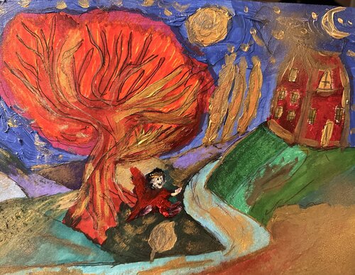 Der kleine Traumfänger auf der Suche von Steven Elijah Neuhaus, Malerei kaufen auf Singulart