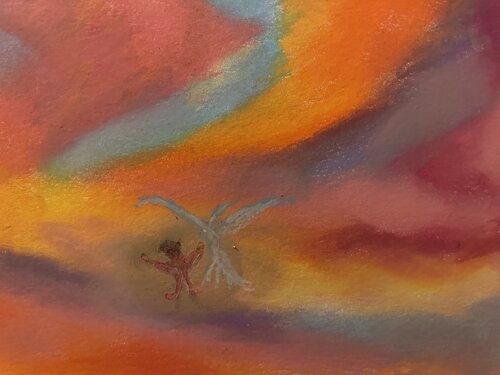Das Kind und der Vogel di Steven Elijah Neuhaus, Pittura in vendita su Singulart
