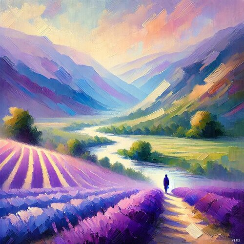 Toulon digital Paint gemischt mit Öl Kreide van Steven Elijah Neuhaus, Schilderij te koop op Singulart