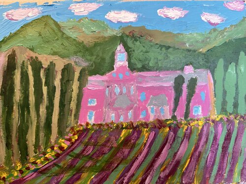 Schloss in der Provence von Steven Elijah Neuhaus, Malerei kaufen auf Singulart