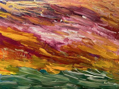 Die Wildheit des Ozeans par Steven Elijah Neuhaus, Peinture en vente sur Singulart
