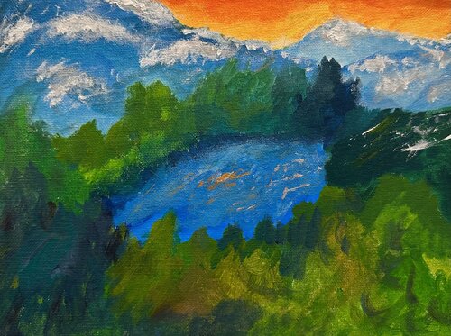 Mummelsee Schwarzwald Deutschland di Steven Elijah Neuhaus, Pittura in vendita su Singulart