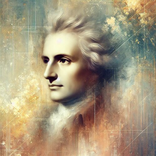 Emanuel Kant Portrait de Steven Elijah Neuhaus, Pintura a la venta en Singulart