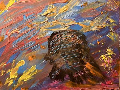 Der Ruf des Elijah van Steven Elijah Neuhaus, Schilderij te koop op Singulart