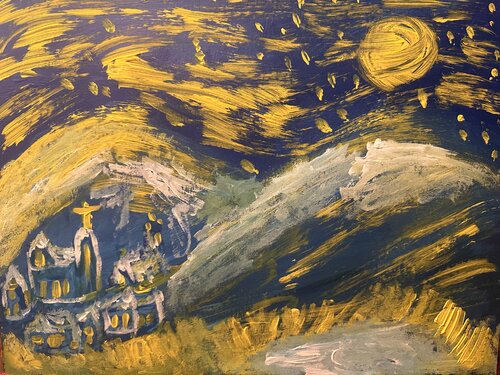 Die verträume Sternen Stadt von Steven Elijah Neuhaus, Malerei kaufen auf Singulart