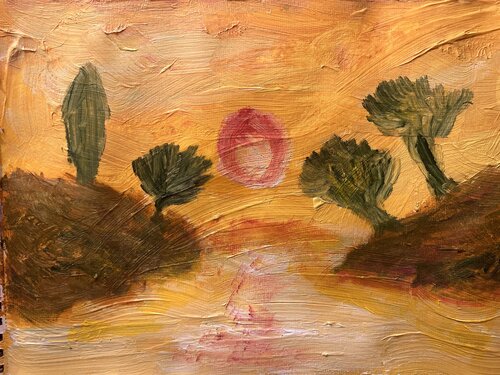 Die Idylle des Lichts by Steven Elijah Neuhaus, Work on Paper for Sale on Singulart