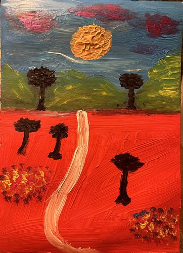 Der Weg des Mondes par Steven Elijah Neuhaus, Peinture en vente sur Singulart