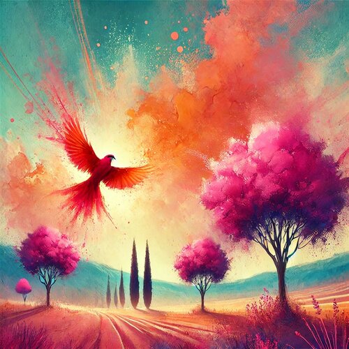 Im Schein des Vogels der Freiheit  (Digital Painting) und Mixed Media von Steven Elijah Neuhaus, Malerei kaufen auf Singulart