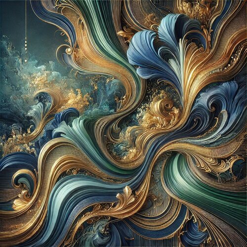 Fluss der Gedanken (Digital Art ) auf Leinwand by Steven Elijah Neuhaus, Painting for Sale on Singulart