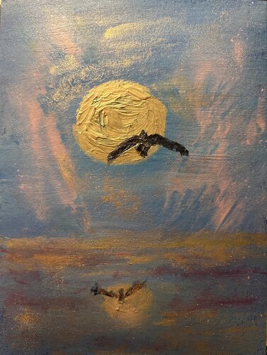 Im Mondschein über den Ozean di Steven Elijah Neuhaus, Pittura in vendita su Singulart