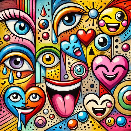 Vibrant Chaos van Steven Elijah Neuhaus, Schilderij te koop op Singulart