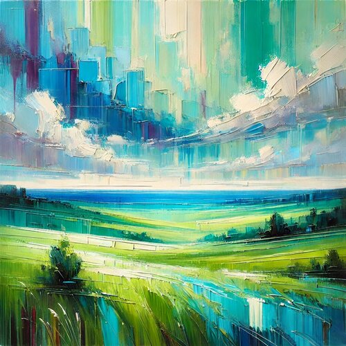 Landschaftsliebe by Steven Elijah Neuhaus, Painting for Sale on Singulart
