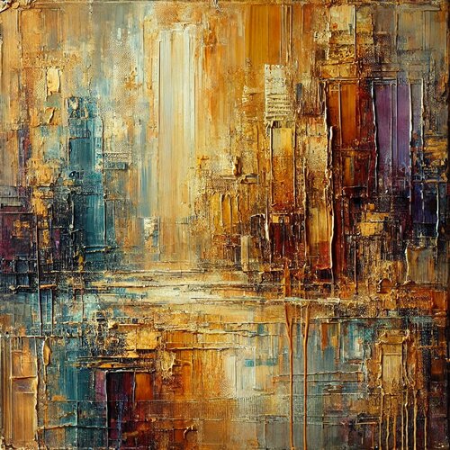 City abstrakt di Steven Elijah Neuhaus, Pittura in vendita su Singulart