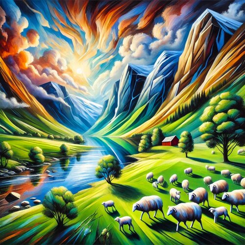 Schottland in Farbe par Steven Elijah Neuhaus, Peinture en vente sur Singulart
